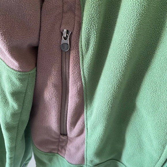 The North Face Green Fleece Zip Up Jacket - Picture 6 of 12